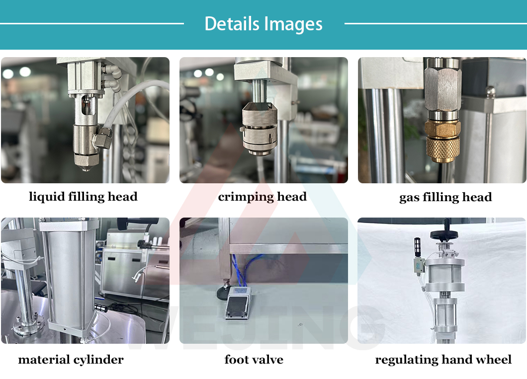 Three in one aerosol filling machine images Aerosol filler