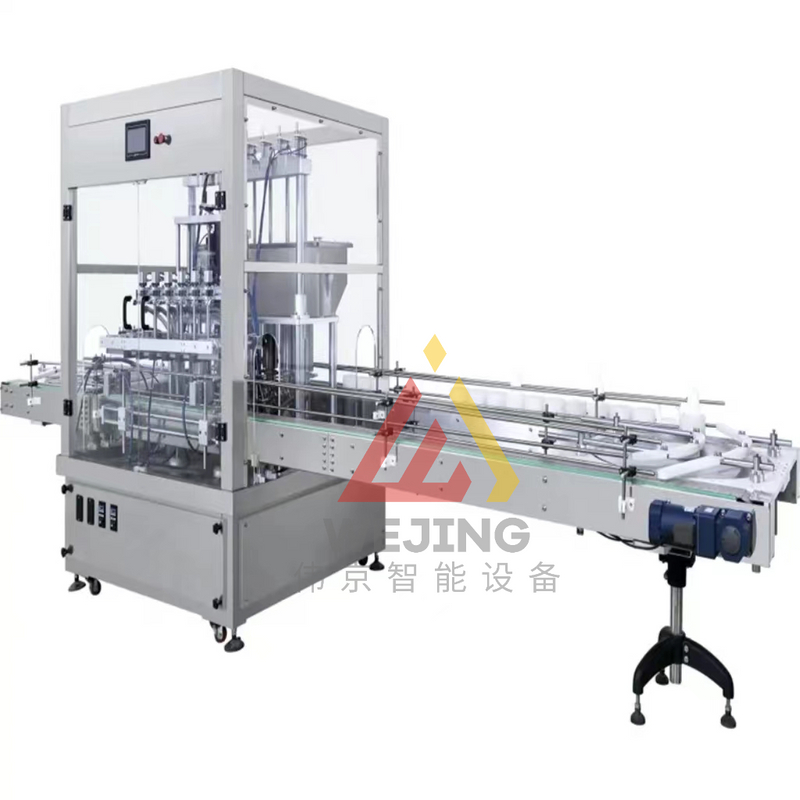 Automatic Multiple 4 6 8 10 Filling Heads Nozzles Linear Straight Line Piston Shampoo Liquid Soap Cosmetic Filling Machine