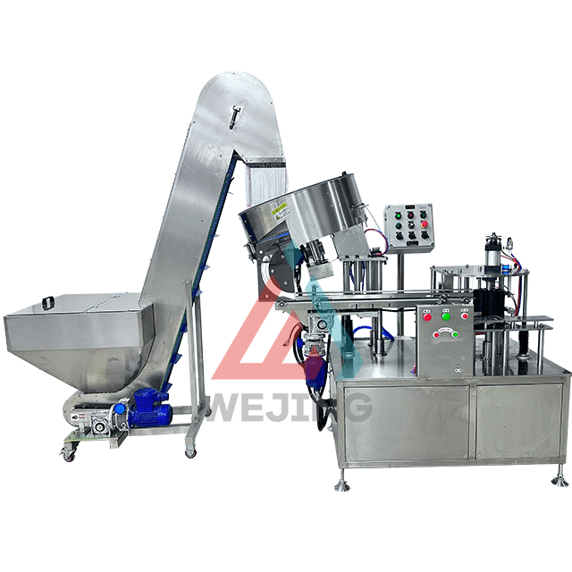 High Speed Automatic Aerosol Spray Can Capping Machine For Automatic Aerosol Assembly Line