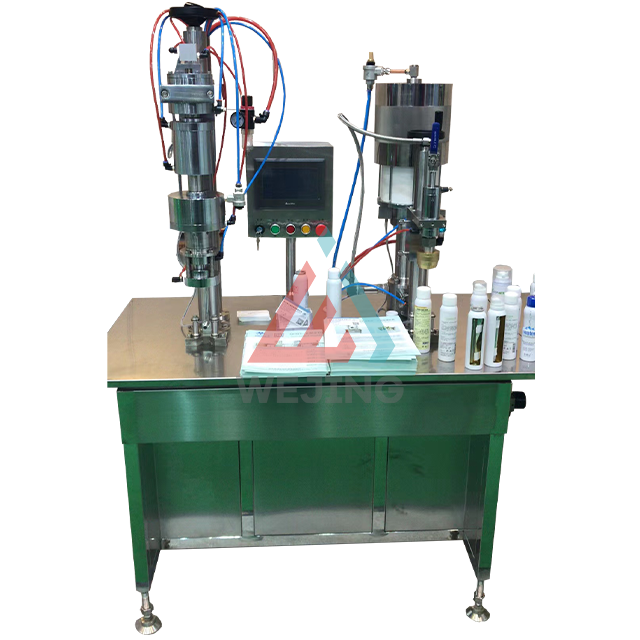 Semi-automatic Bag on Valve Filling Machine for Olive Oil Spray