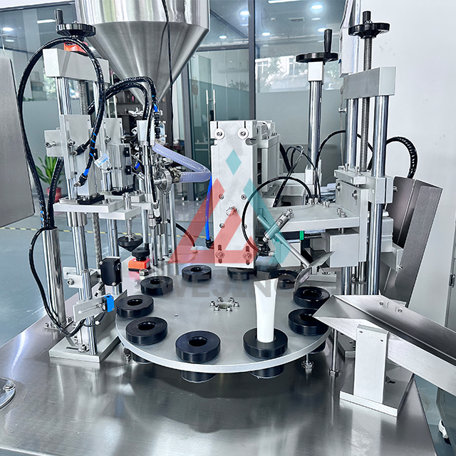 Small Production Plastic Aluminium Hose Packing Manually Hair Dye Cream Tube Filling and Sealing Machine with Cutting
