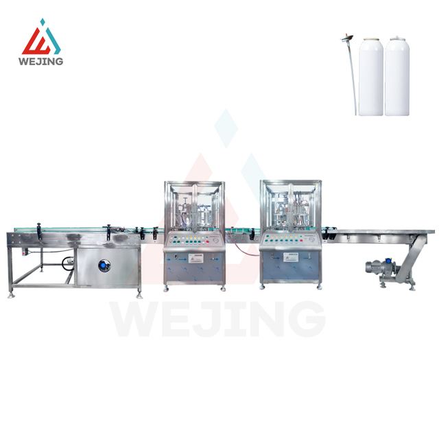 Basic Type Automatic Aerosol Filling Machine Line 