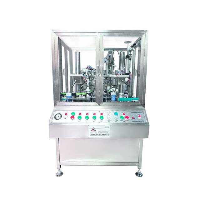 Customized Multi Functional Aerosol Gas Filler Automatic Aluminium Can Aerosol Spray Filling Machine