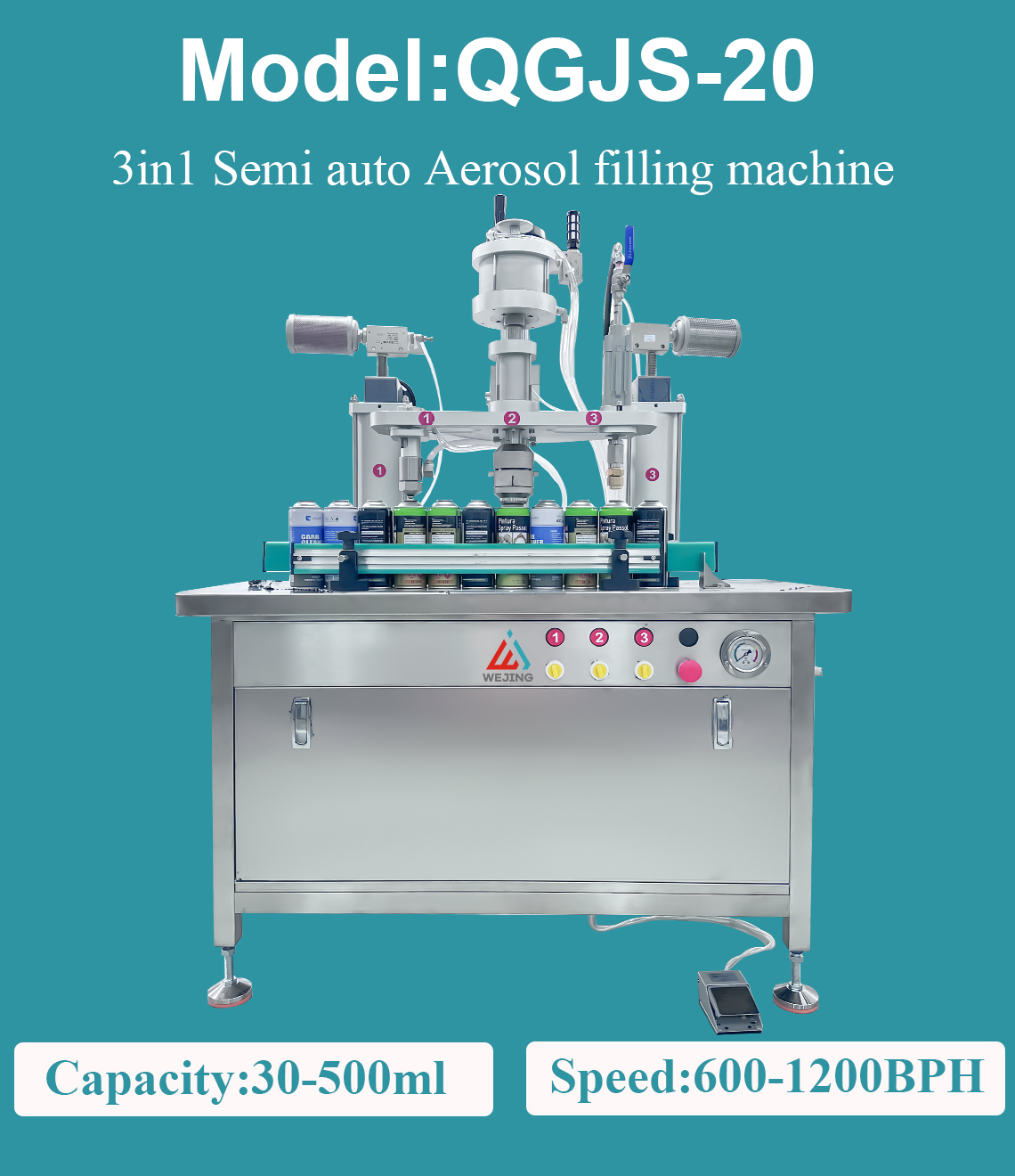 QGJS-20-3in1-Semi-auto-Aerosol-filling-machine