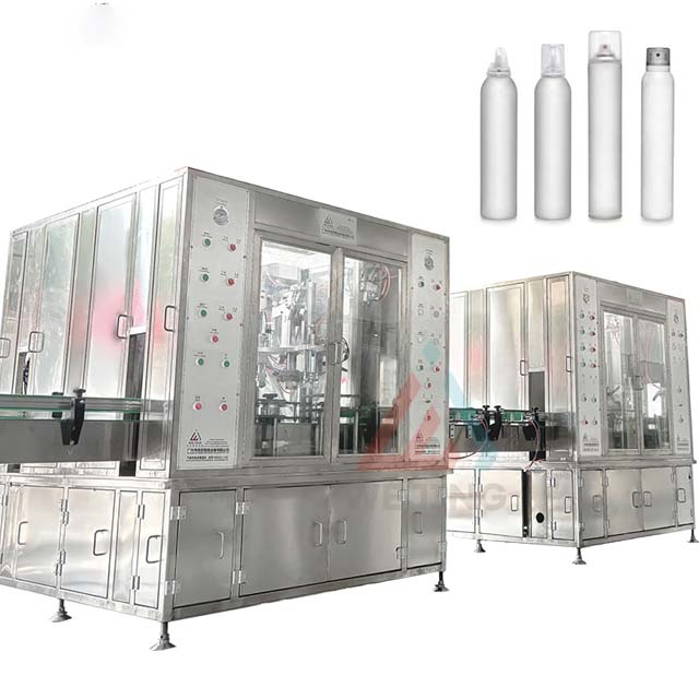 Deodorant Spray Filling Machine Production Line Air Freshener Aerosol Spray Filling Sealing Machine