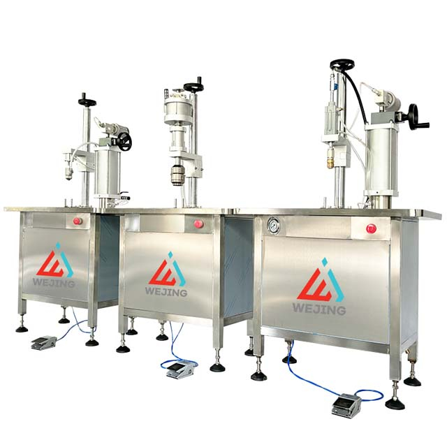 Factory Price Small Business Semi Automatic Aerosol Can Filling Machine Air Freshener Spray Can Filling Machine 