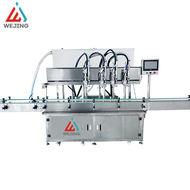 Automatic 4 Heads Follow-Up Filling Machine For Paste Oil Cream Products Filling