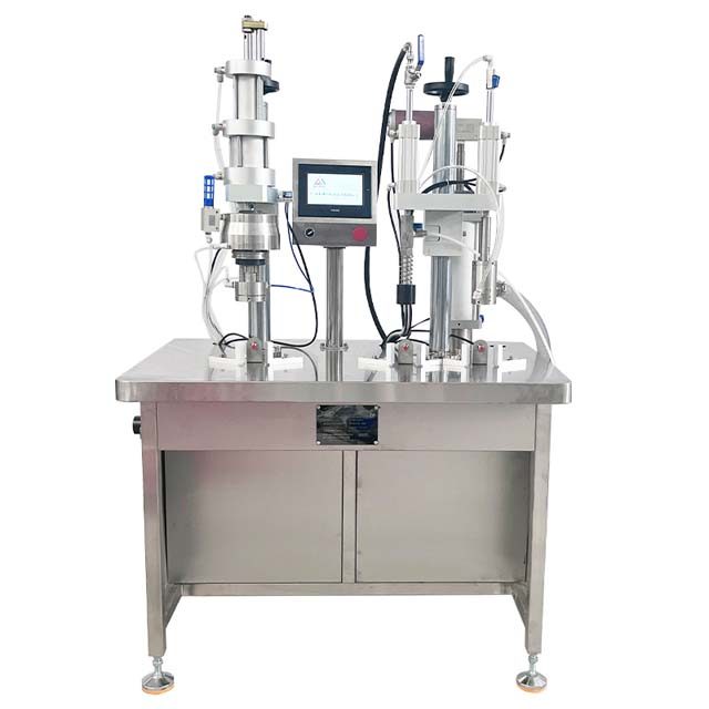 Semi Automatic Bov Aerosol Filling Machine with Cleaning Function 