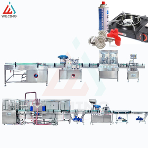 Aerosol Butane LPG Gas Filling Machine Automatic Gas Lighter Aerosol Making Production Line