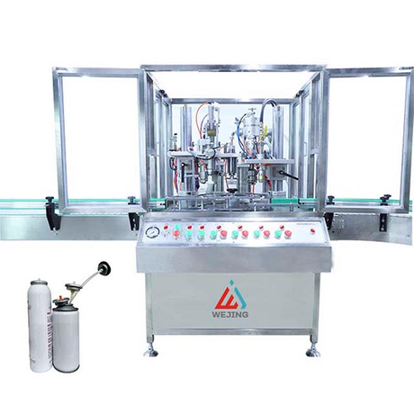 Aerosol Spray Can Filling Machine for A Variety of Chemical Products Filling Sealing