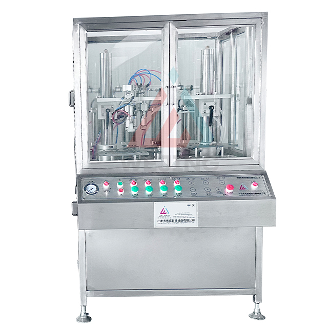 Automatic Cosmetic Aerosol Spray Cans Filling Capping Machine 30ml Plastic Aerosol Spray Bottle Filling Machine