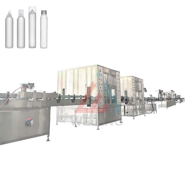 High Speed Aerosol Filling Sealing Capping Machine For Air Freshener Deodorant Suitable for Aerosol Spray Cans