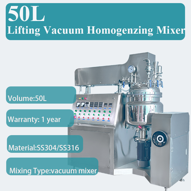 50L Lift-type Homogeneous Emulsifier for Pharmaceutical Cosmetic Small-batch Product