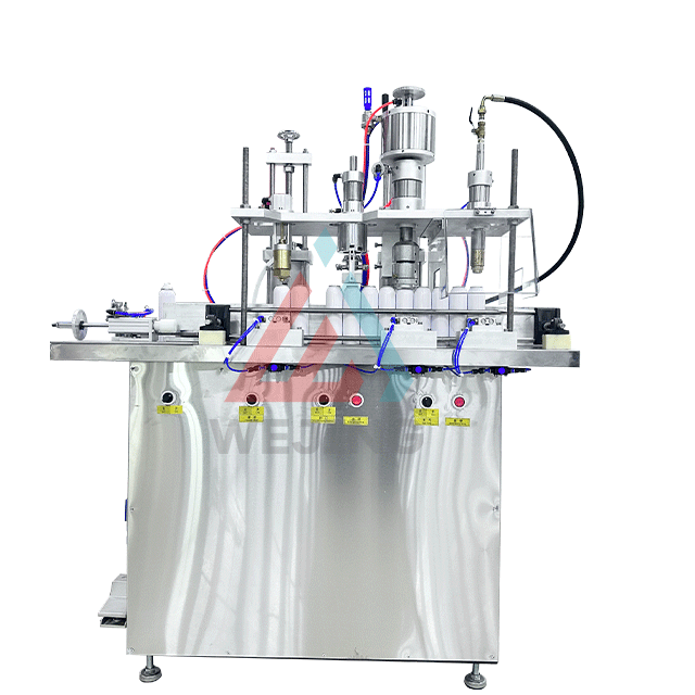 4 in 1 Semi Automatic Aerosol Filling Machine Aerosol Spray Can Filling Machine