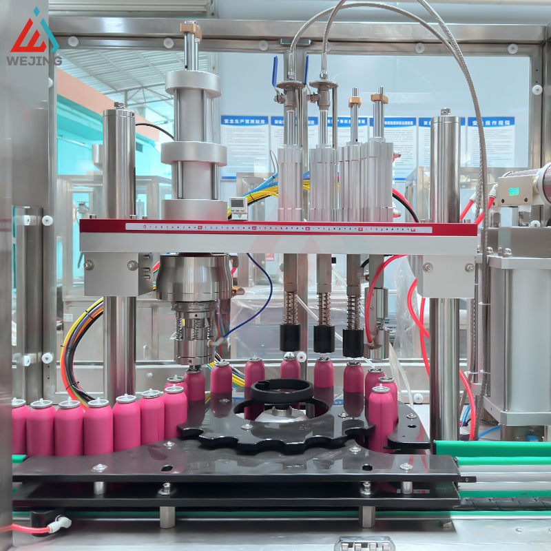WJER-30 Electric Automatic BOV Aerosol Filling Machine With Automatic Lifting Function
