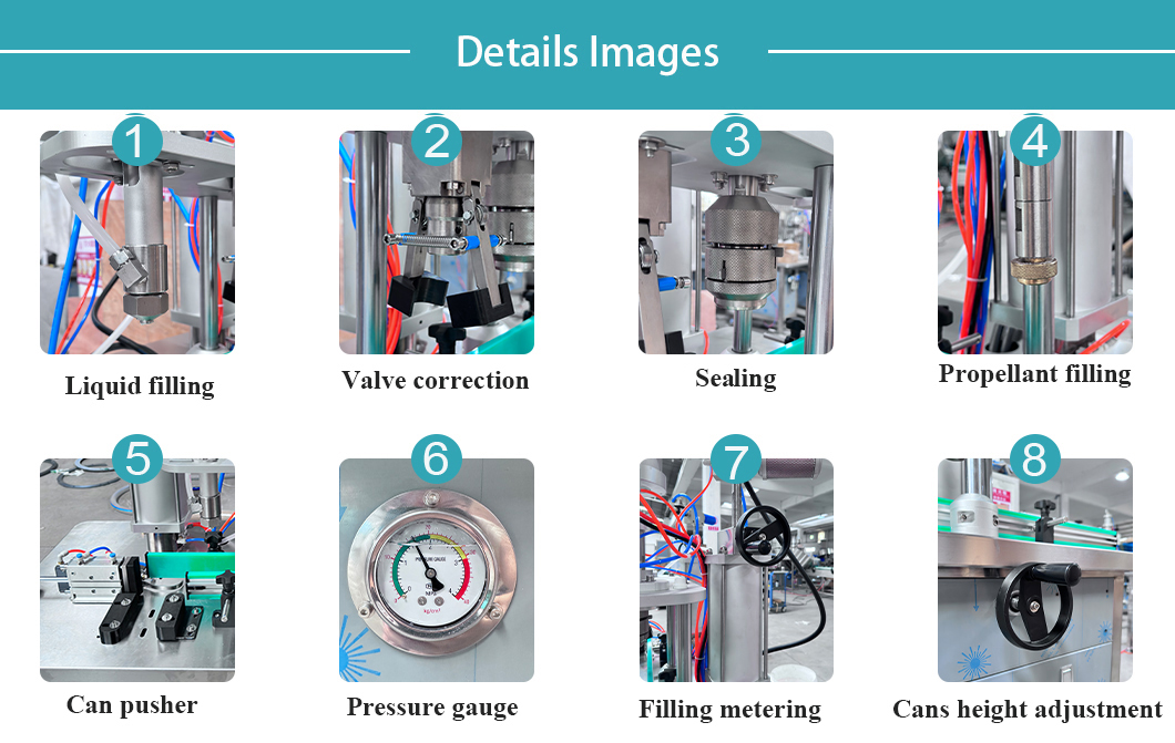 4 in 1 Aerosol Filling Machine