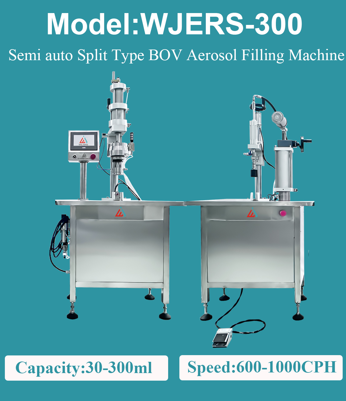 WJERS-30-Semi-auto-Split-Type-BOV-Aerosol-Filling-Machine