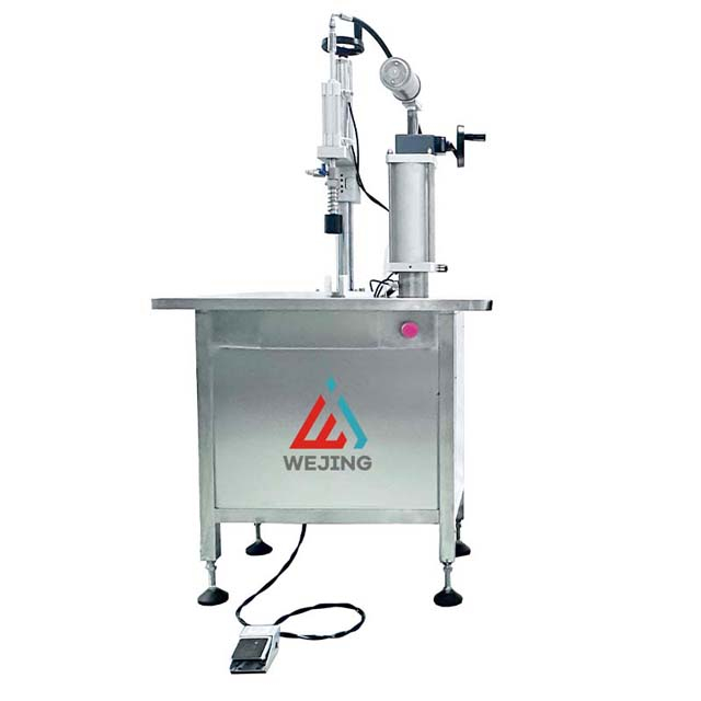 Customized BOV Bag On Valve Semi Automatic Aerosol Liquid Filling Machine