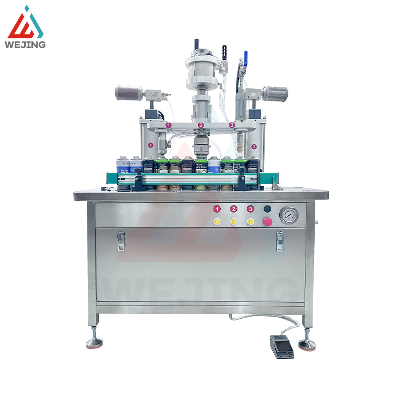 Factory Price Semi Automatic Three in One Aerosol Spray Filling Machine for Gas Spray Paint Aerosols
