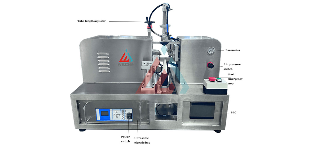 Semi automatic ultrasonic tail sealing machine