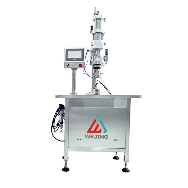 Semi Automatic Bag On Valve Pneumatic Aerosol Gas Filling Crimping Machine