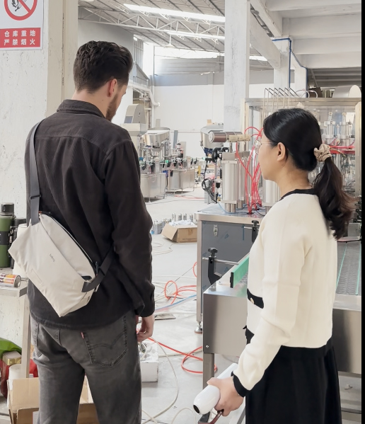 U.S.-customers-Acceptance-a-BOV-aerosol-filling-production-line-at-the-factory1 (1)