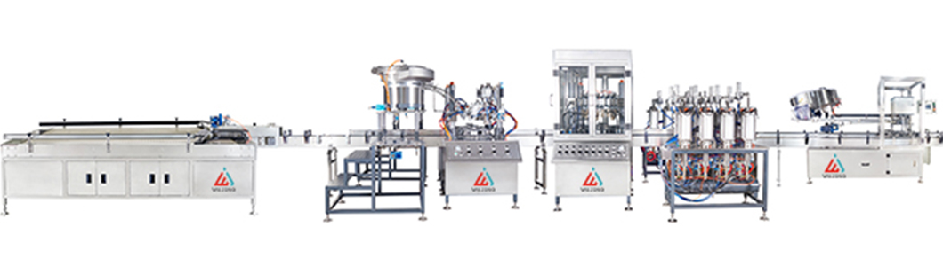 gas spray filling line