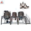 2000L Vacuum Emulsifying Mixing Kettle with Water & Oil Phase Tanks for Cream Lotion Cosmetic Production