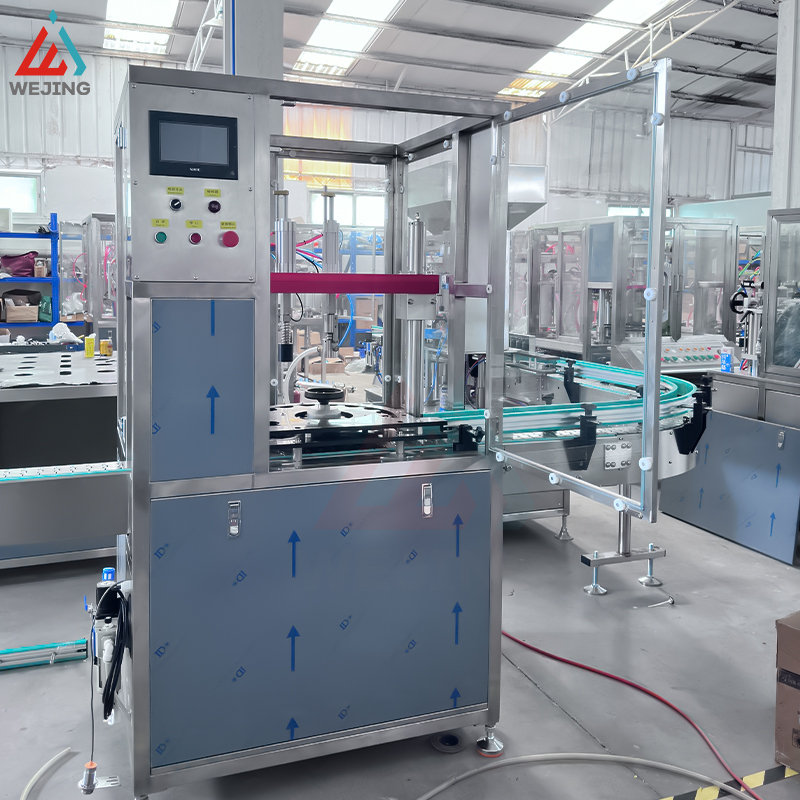 Automatic BOV Aerosol Can Pressure Testing & Valve Stem Cleaning Machine