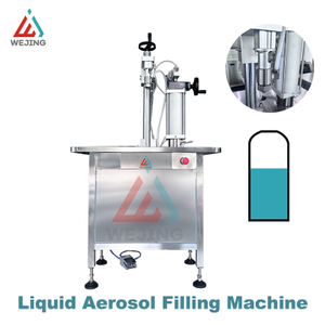 Semi Automatic Filler Aerosol Filling And Sealing Machine for Cans Disinfection Spray